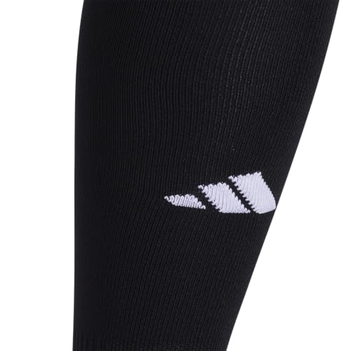 Over-the-Calf Soccer Socks - Cushioned, Moisture-Wicking, Medium - Black/Night Grey/White