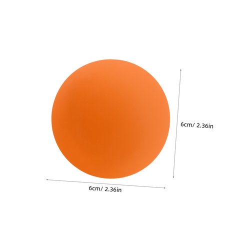 KOMBIUDA 4pcs High-Bouncing Squash Training Balls Lightweight Rubber Reaction Balls for Boy Girl and Adults for Competition and Coordination Training Orange