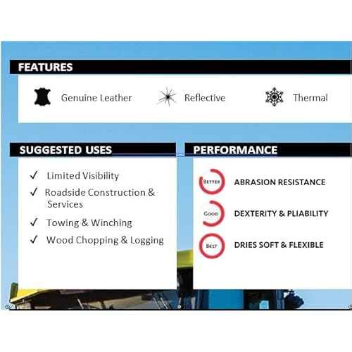 Kinco 1938 Lined High Visibility Orange Grain Pigskin