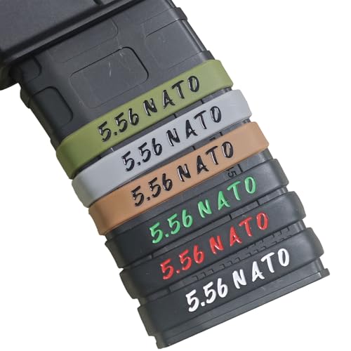 5.56 NATO Magazine Marking Bands - 12 Pack - Black & Green