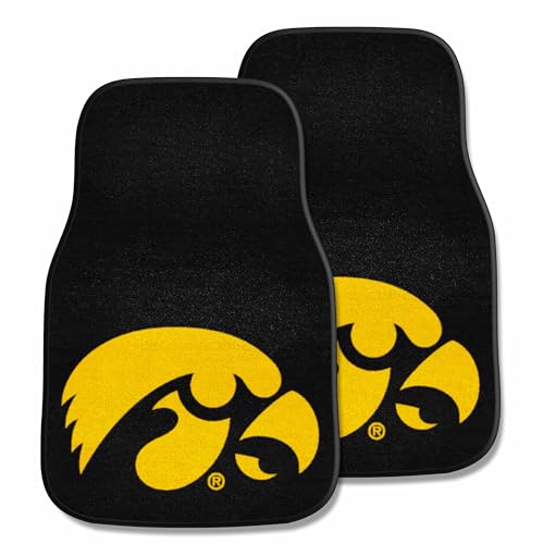 University of Iowa Hawkeyes Car Mats - 2-Piece, 18"x27"