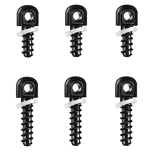 Wood Sling Swivel Screws Set - 1/2" & 3/4" - 6 Pieces for Rifles