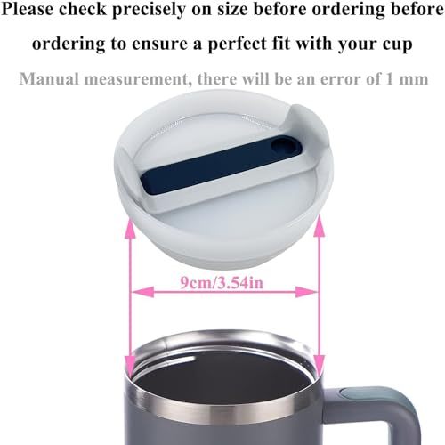 40 OZ Tumbler Replacement Lids - Spill Proof for Stanley - Dark Purple