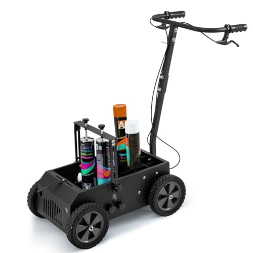 Adjustable Line Striping Machine for Parking & Roads - 3.9-5.1 Inch Width