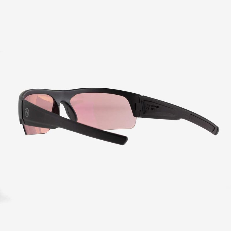Magpul Helix Sunglasses Tactical Ballistic Military Eyewear Shooting Glasses for Men and Women, Black Frame, Rose