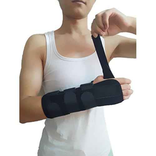 Rousu Medi Forearm and Wrist Support Splint Brace Forearm Immobilizer Brace Wrist Splint (Right hand)