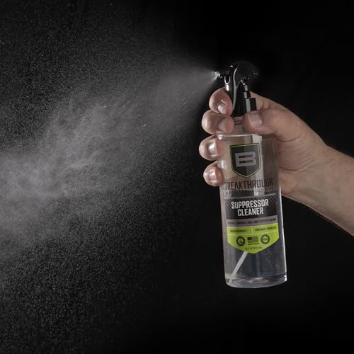 16 Fl Oz Suppressor Cleaner - Carbon & Lead Deposits Removal, Safe Gun Maintenance