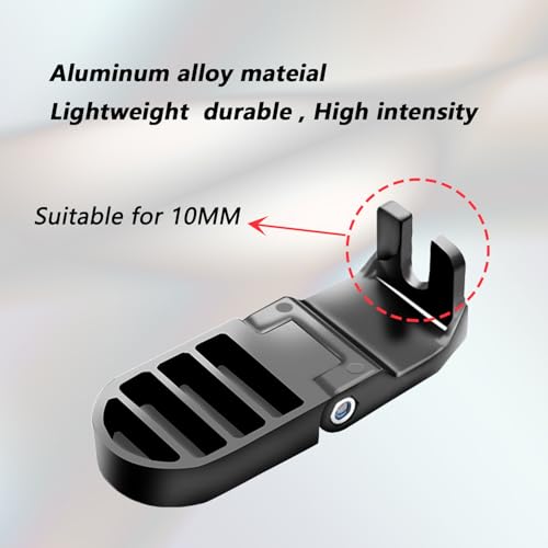 LOOEEL 10mm U‑Slot Folding Bicycle Pedals for Rear Seat Footrest