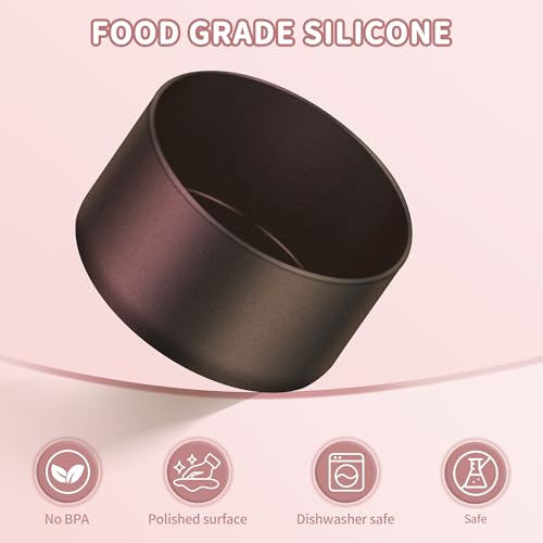 2pcs Silicone Protective Boot for 24oz Water Bottles - Chameleon Black Cherry