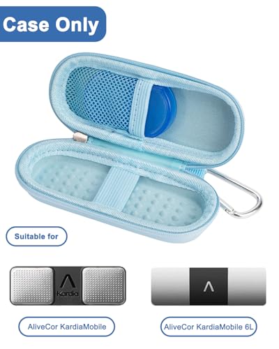 KardiaMobile EKG Monitor Case with Pill Box - Blue
