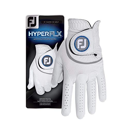 FootJoy Men's HyperFLX Golf Gloves White Medium-Large Left Hand Prior Generation