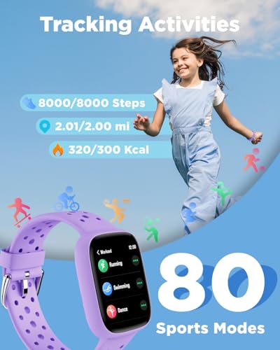 Kids Smart Watch with Fitness Tracker - 1.8" Lilac
