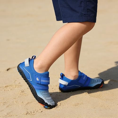 Boys & Girls Lightweight Water Shoes - Grey/Blue, Size 9.5 Toddler