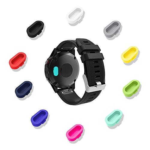 20 Pcs Colorful Charger Port Protectors for Garmin - Multi