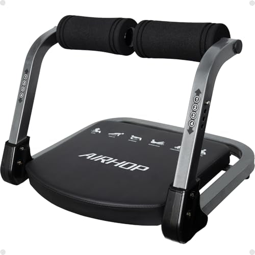 Ab Machine with 4-Speed Auto Rebound - Sit Up Trainer Black