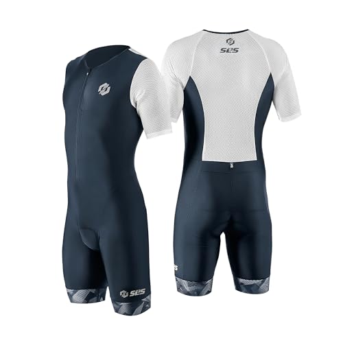 Men's Aerodynamic Triathlon Suit - Lightweight Trisuit with Pockets