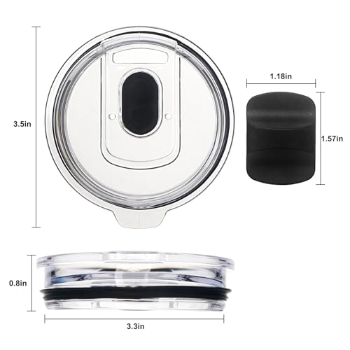 20 oz Replacement Tumbler Lids - 2 Pack for YETI & More