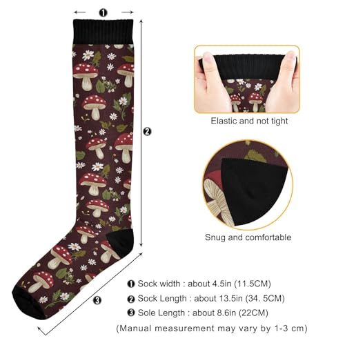 Heartbeat Rhythm Compression Socks - Red Long Socks, 1 Pack