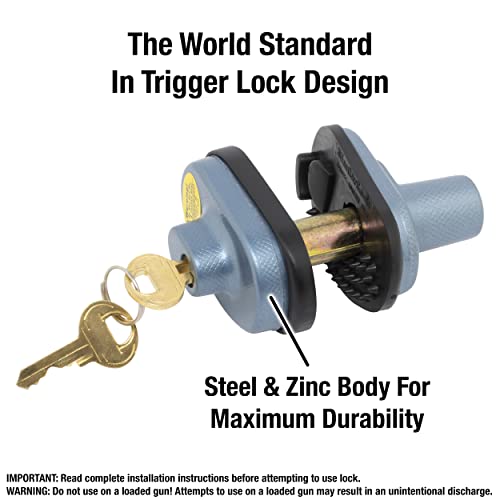 Gun Trigger Lock with Key - 3 Pack Keyed-Alike