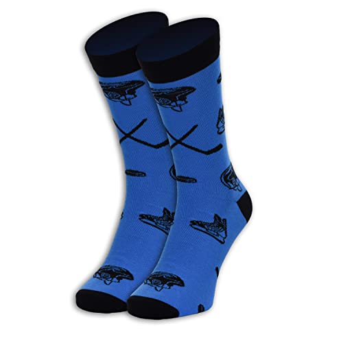 Hockey Sports-Themed Socks - Premium Cotton, Made in EU