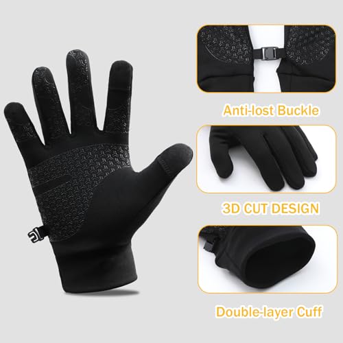 Lightweight Winter Running Gloves with Touchscreen - Large