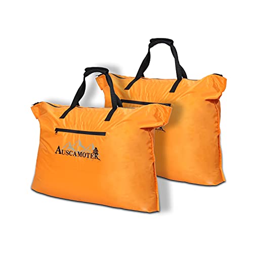Orange AUSCAMOTEK Scent Control Bags for Hunting Clothes & Gear 33x24 Inches - 2 Pack