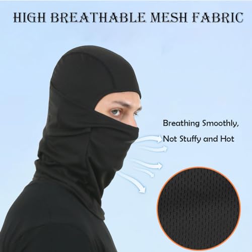 Ski Mask Balaclava - Summer Face Mask for UV Protection - Pink