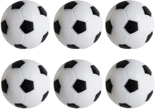 6 Pack Foosball Replacement Balls, 36mm Standard Table Soccer Balls