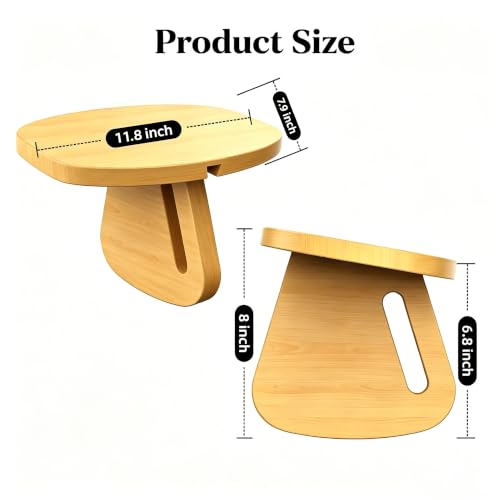 Ergonomic Pine Meditation Bench - Portable Prayer & Yoga Seat