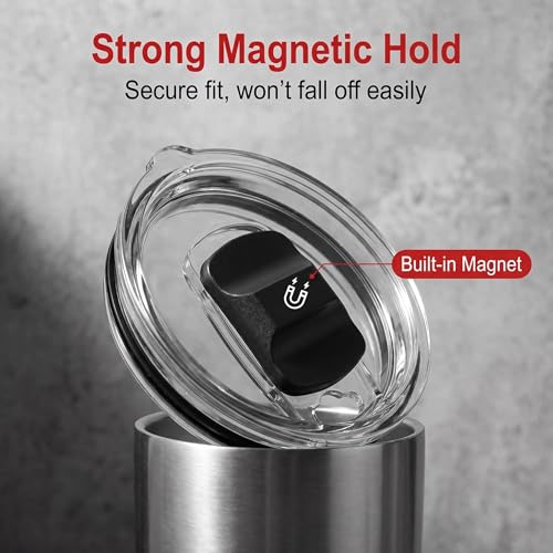 Magnetic Slider Replacement for Drink Lids - 2 Pack Black