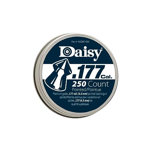 Pointed Air Rifle Pellets - 7.2 Grain .177 Caliber - 250 Count Tin