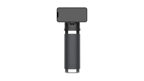 Versafactor WaterLink MagSafe Compatible Lid for YETI Rambler Chug Cap, AirTag Holder, Magnetic Phone Stand (Black, with Handle)