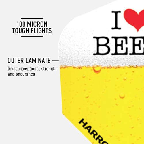 Professional 100 Micron Beer Dart Flights - 15 Pack