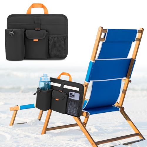 GRAOSO Beach Chair Cup Holders & Arm Organizer M - Waterproof Camping Accessory