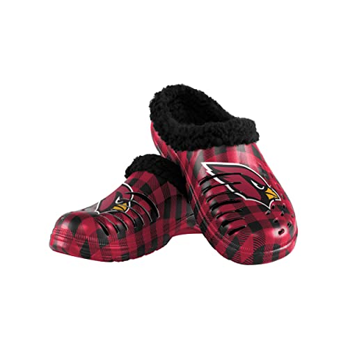 NFL Team Logo Sherpa Lined Buffalo Check Slipper Clogs