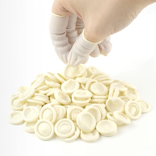 100 Pcs Disposable Latex Finger Cots - Anti-Static Protective Covers
