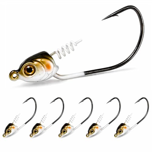 Vipfish Shadow Shad 3/8oz Swimbait Jig Heads for Bass & Predator Fish