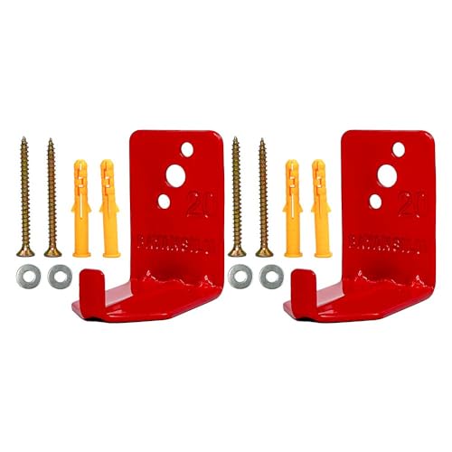 Universal Fire Extinguisher Bracket, Fire Extinguisher Mounts & Brackets up to 40 lbs, Suitable for Big and Small Fire Extinguisher Cabinet, Holder for Dry Chemical and Water Extinguishers (2 Pack)