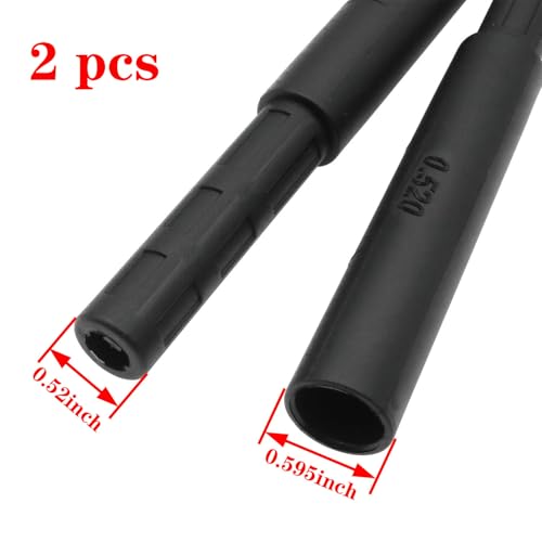 Golf Club Shaft Extension - 2PCS Carbon Fiber 0.52 Inch