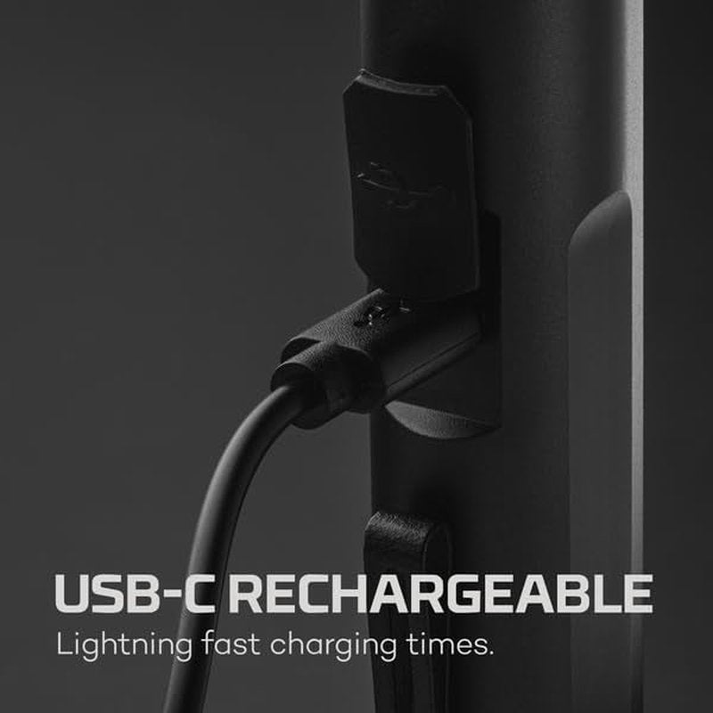 NEBO Mini Larry 500 Pocket Flashlight | 500 Lumens, 2 Light Modes, Compact, Rechargeable COB Work Light & Mini Flashlight, Magnetic Base & Steel Clip, Waterproof, Includes USB-C Charging Cable