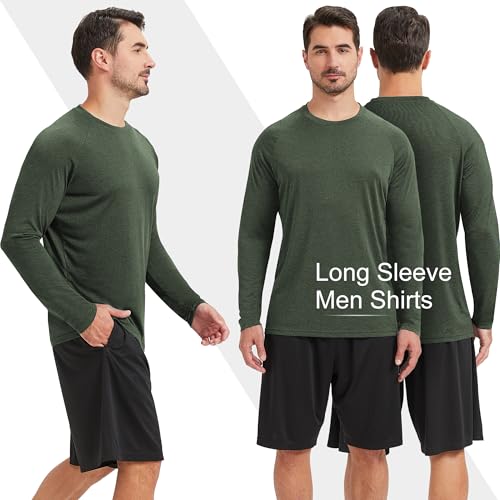 Sun Protection Long Sleeve Shirts for Men - Quick Dry, UPF 50+