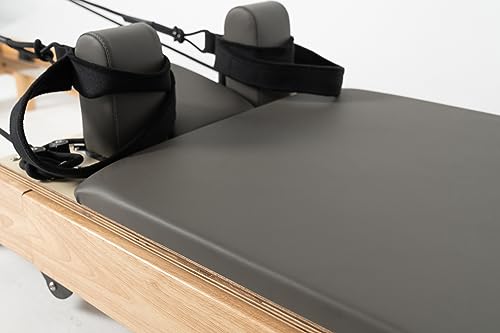Wood Pilates Reformer Machine with Tower - Foldable Home Equipment