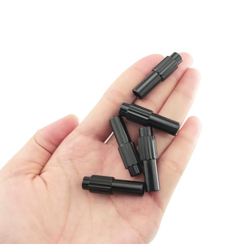 5 Bike Cable Adjusters - Inline Tension Adjuster Screws, Black