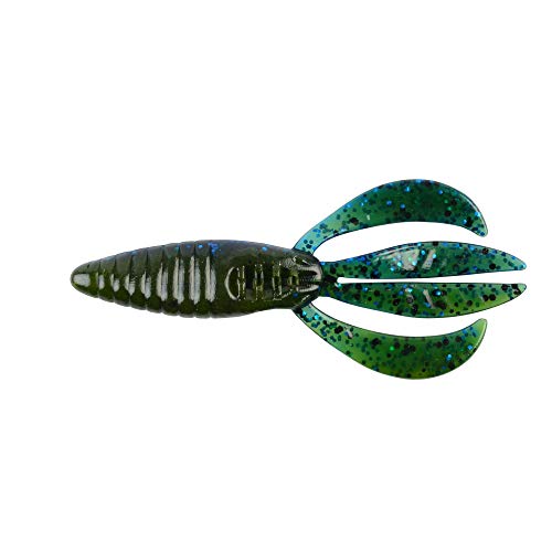 PowerBait Pit Boss Soft Plastic Craw Bait - Okeechobee Craw, 5-Inch, 5 Pack