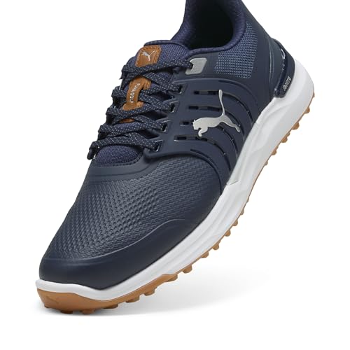 Men's Golf Shoes - Puma Ignite Elevate 2 - Size 10.5 Deep Navy/Puma Silver/Gum