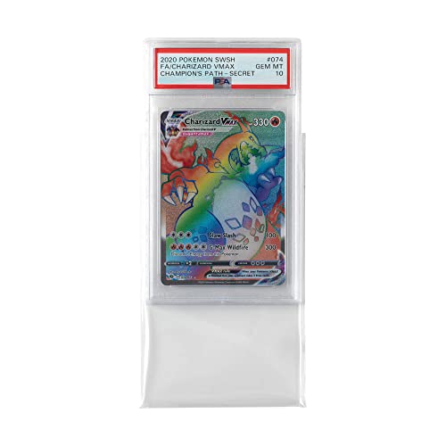 Exact Fit Slab Sleeves for PSA CGC Graded Cards - 100 Pack