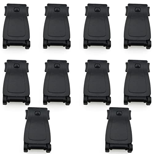 10-Pack Tactical MOLLE Clip Straps for Backpack Organization