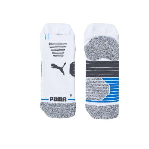 PUMA Unisex Tech Single Tab Socks Large Bright White-Nebulas Blue