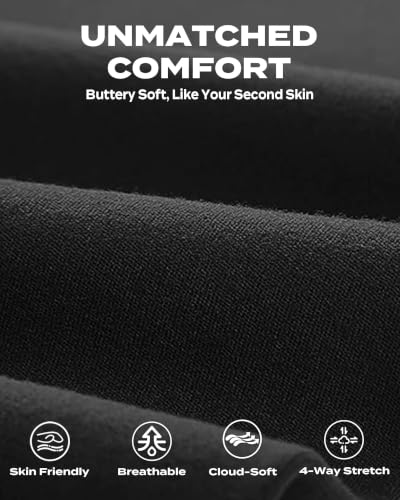 High Waisted Capri Leggings for Women - Tummy Control Yoga Pants - Black