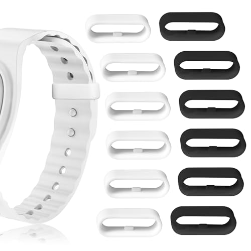 Magic Band Locks - Multi-Color Silicone Fastener Rings, 12pcs